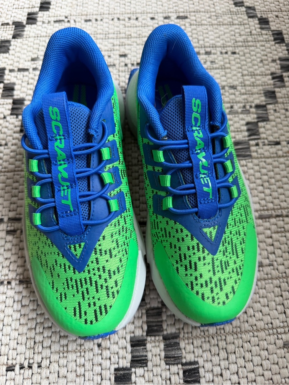 Kids' Scramjet Under Armour Green & Blue Athletic Sneakers